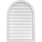 Ekena Millwork Round Top Surface Mount PVC Gable Vent w/ 2"W x 2"P Brickmould Sill Frame, 26"W x 38"H GVPRT26X3803SN - alternate 1